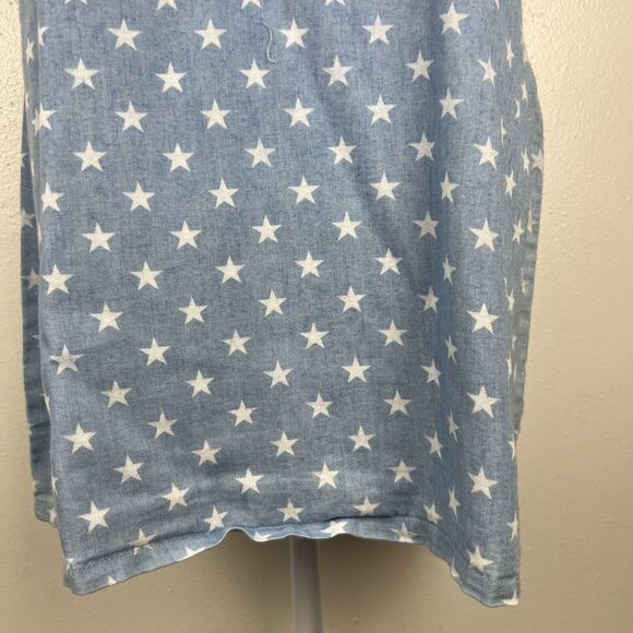 Dainty Hooligan Dress Women Medium Blue Star Print Sweetheart Western Mini - Picture 8 of 12